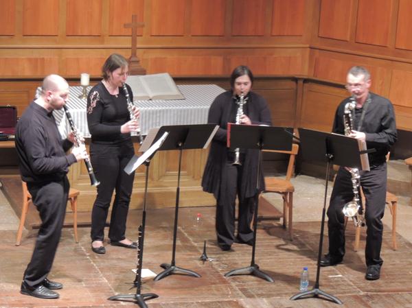 quatuor clarinettes EBONIE Vandoncourt concert 26/01/13 Temple